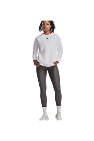 1379508 Ua Rival Fleece Crew Beyaz Kadın Sweatshirt - 33