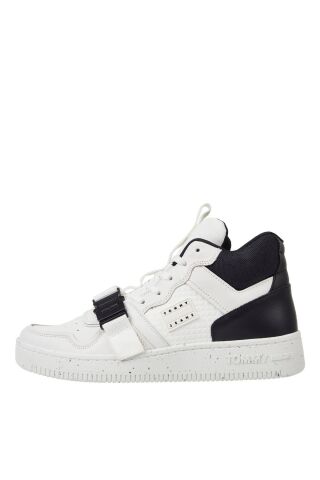 Beyaz Erkek Sneaker TJM BASKET LEATHER BUCKLE MID - Tommy Hilfiger