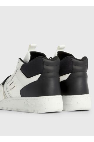 Beyaz Erkek Sneaker TJM BASKET LEATHER BUCKLE MID - 6