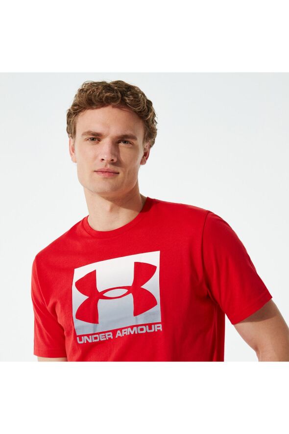 Boxed Erkek Kırmızı Günlük T-shirt - 7