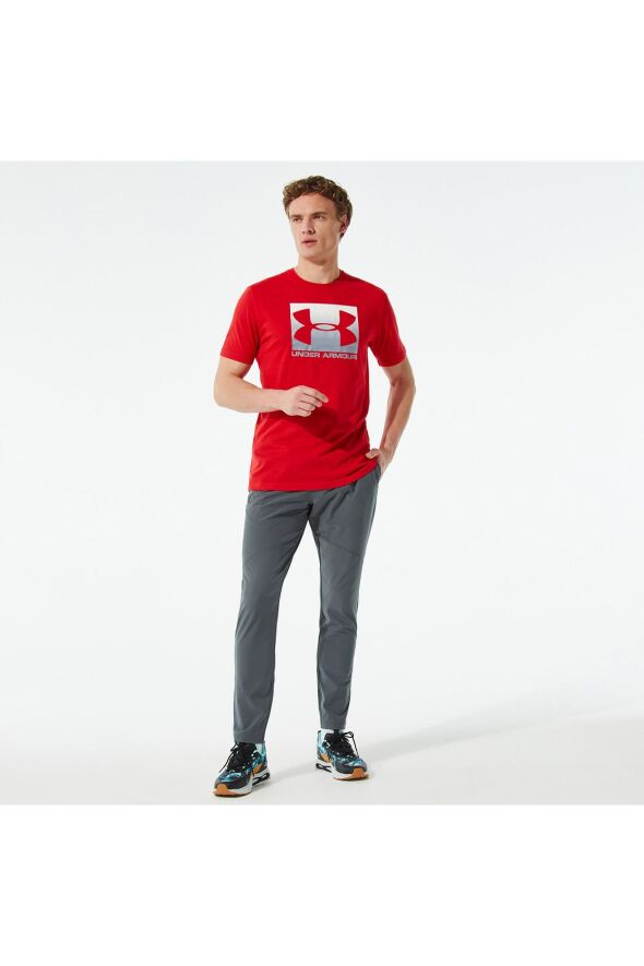 Boxed Erkek Kırmızı Günlük T-shirt - 3