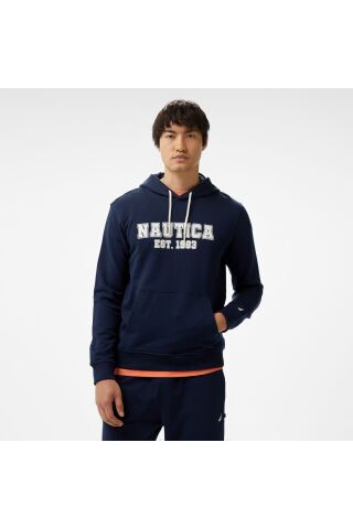 Erkek Lacivert Standart Fit Sweatshirt - Nautica