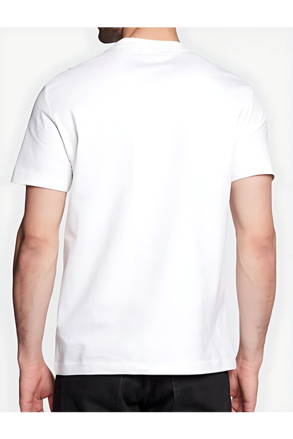 Erkek Logolu Bisiklet Yaka Kısa Kol Standart Beyaz T-Shirt K10K110799-YAF - 30