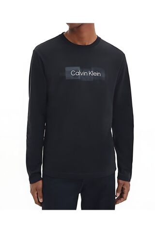 Erkek Logolu Bisiklet Yaka Kısa Kol Standart Siyah T-Shirt K10K110800-BEH - 27