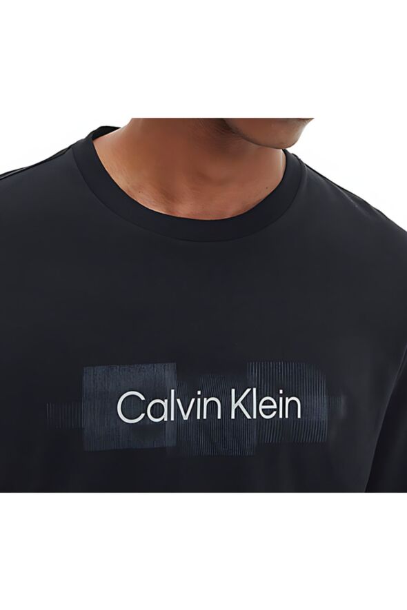 Erkek Logolu Bisiklet Yaka Kısa Kol Standart Siyah T-Shirt K10K110800-BEH - 26