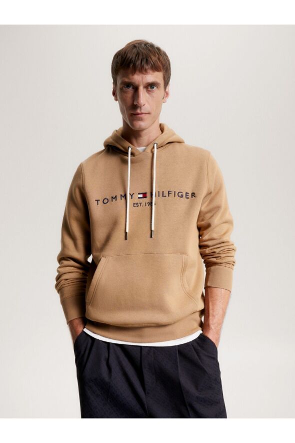 Erkek Marka Logolu Kapüşonlu Uzun Kollu Günlük Kullanıma Uygun Kahverengi Sweatshirt Mw0mw11599-gw8 - 2