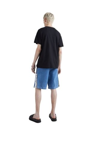 Erkek Marka Logolu Organik Pamuklu Bisiklet Yakalı Siyah T-shirt Dm0dm15379-bds - 18