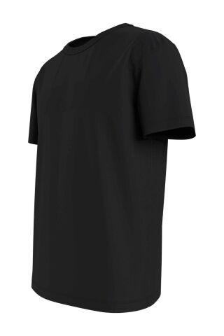 Erkek Marka Logolu Organik Pamuklu Bisiklet Yakalı Siyah T-shirt Dm0dm15379-bds - Tommy Jeans