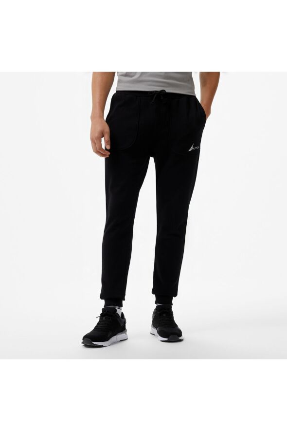 Erkek Siyah Standart Fit Eşofman Altı - 13