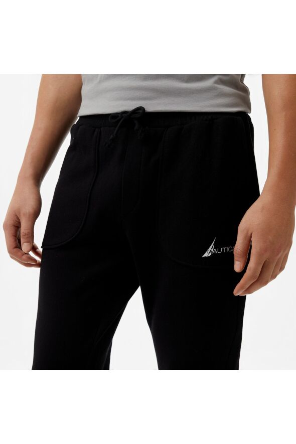 Erkek Siyah Standart Fit Eşofman Altı - 12