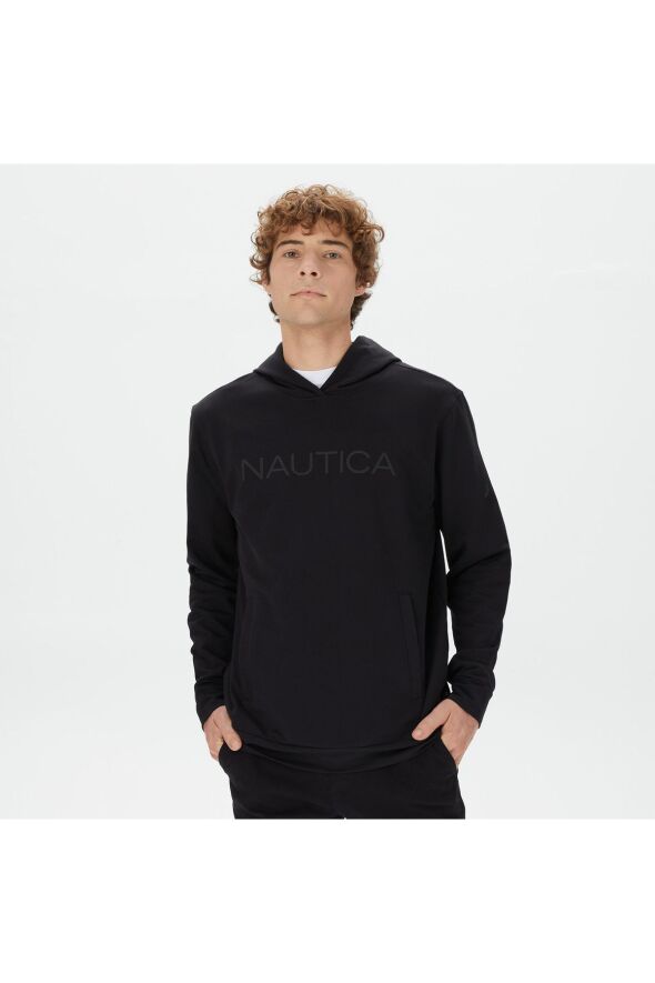Erkek Siyah Standart Fit Sweatshirt - 16