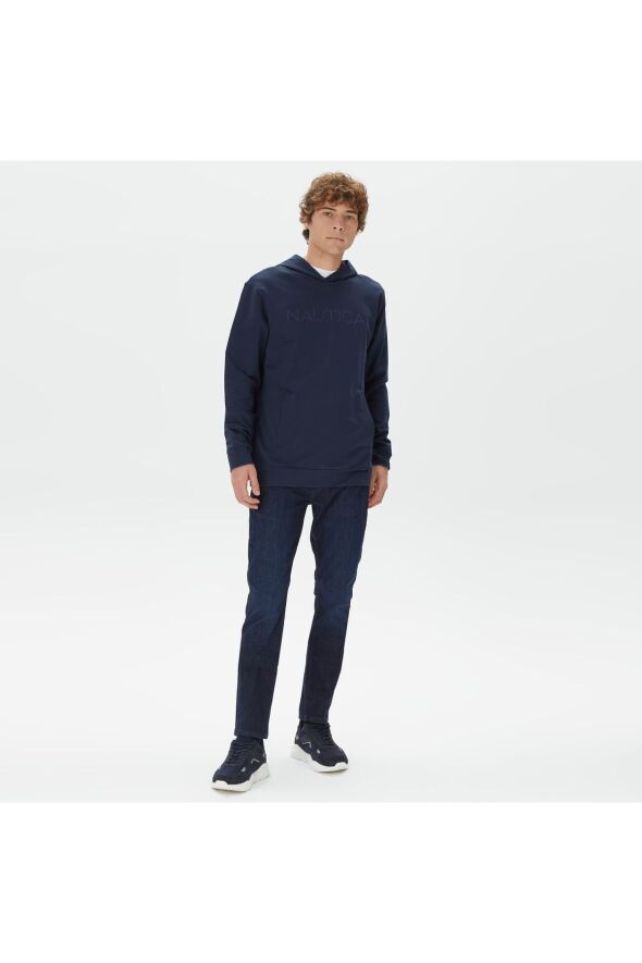 Erkek Siyah Standart Fit Sweatshirt - 10