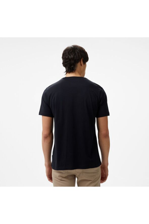 Erkek Siyah Standart Fit T-shirt - 435