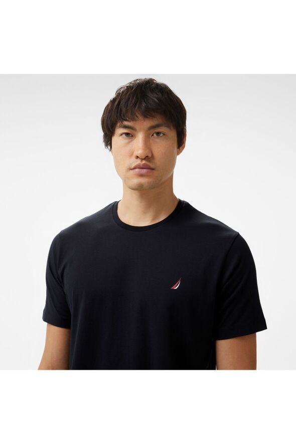 Erkek Siyah Standart Fit T-shirt - 437