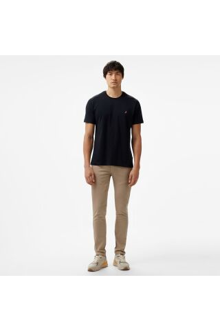 Erkek Siyah Standart Fit T-shirt - 117