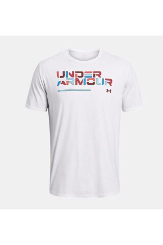 Erkek UA Colorblock Wordmark Kısa Kollu 1382829-100 - 18