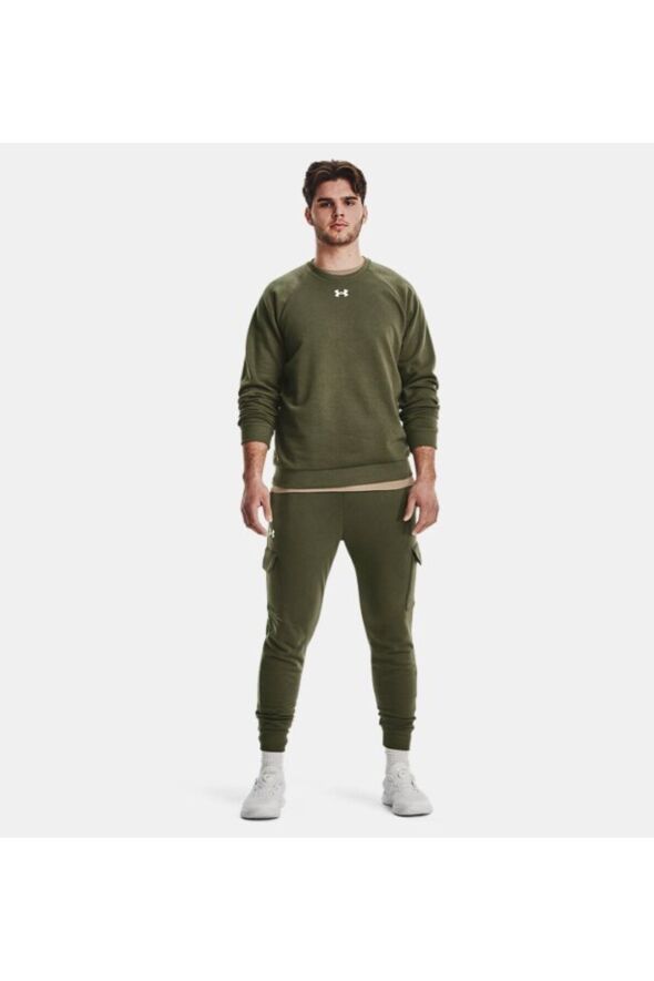 Erkek UA Rival Fleece Bisiklet Yaka 1379755-390 - 34