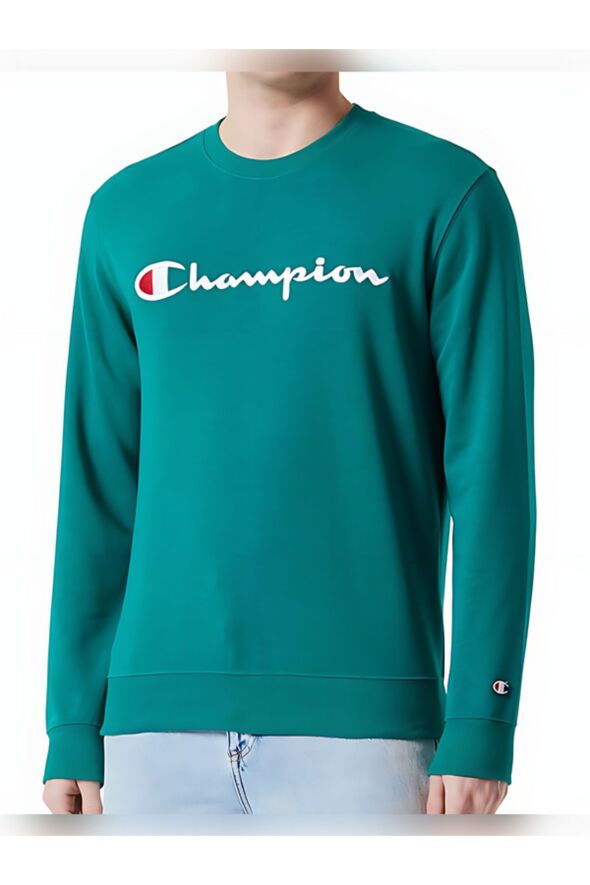 Heavy Spring Terry Kumaş Bisiklet Yaka Sweatshirt, Erkek - 691