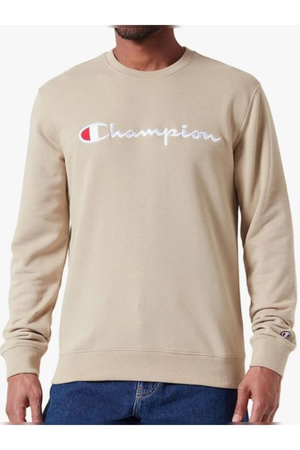 Heavy Spring Terry Kumaş Bisiklet Yaka Sweatshirt, Erkek - 116