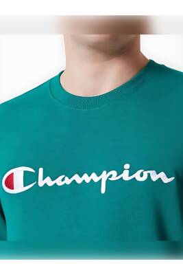 Heavy Spring Terry Kumaş Bisiklet Yaka Sweatshirt, Erkek - 244