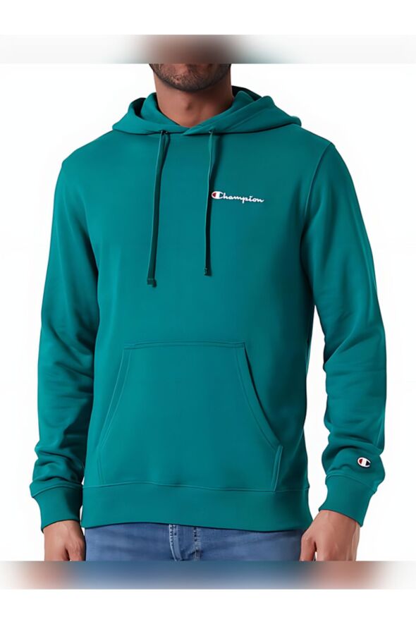 Heavy Spring Terry Kumaş Yazı Logo Kapüşonlu Sweatshirt, Erkek - 27