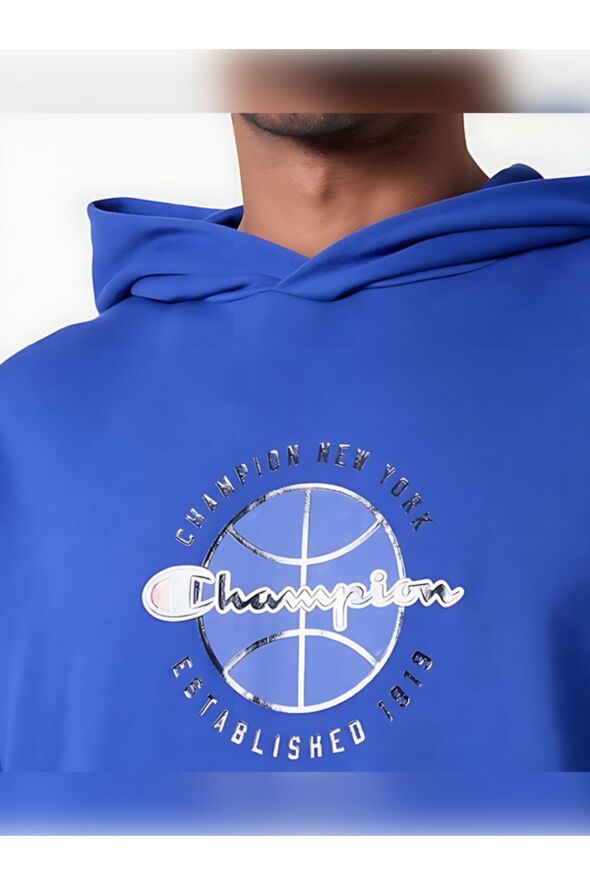 Modern Basket İnterlok Kumaş Kapüşonlu Sweatshirt, Erkek - 52