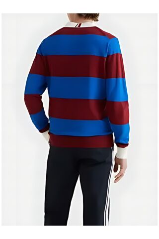 Polo Yaka Erkek Sweat Bordo Mavi - Tommy Hilfiger