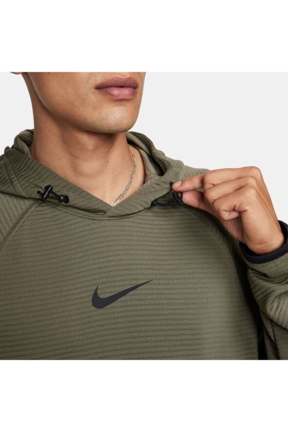 Pro Dri-Fit Fleece Pullover Fitness Training Hoodie Erkek yeşil Sweatshirt dv9821 - 3