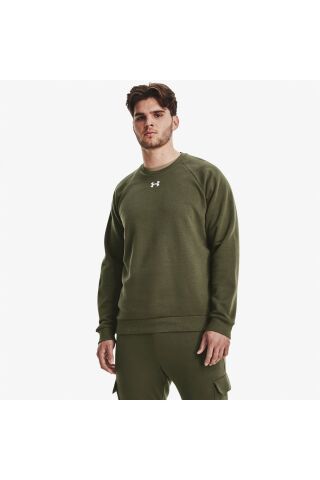 Rival Fleece Erkek Yeşil Günlük Sweatshirt - Under Armour
