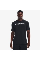 I Wll Erkek Siyah Günlük T-shirt - 174