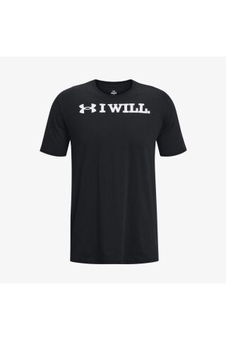 I Wll Erkek Siyah Günlük T-shirt - 220