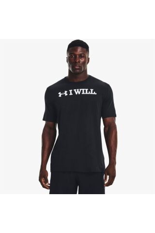 I Wll Erkek Siyah Günlük T-shirt - 25