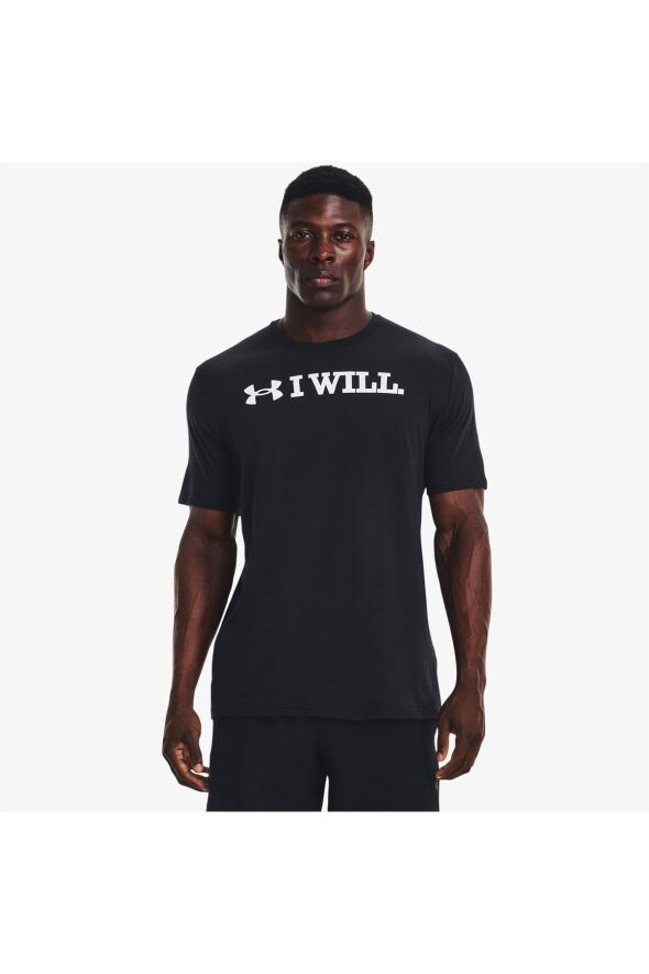 I Wll Erkek Siyah Günlük T-shirt - 25