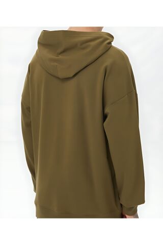Uzun Kollu Erkek Yeşil Sweatshirt - 17