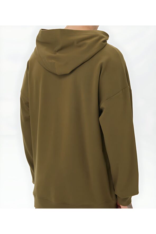 Uzun Kollu Erkek Yeşil Sweatshirt - 17